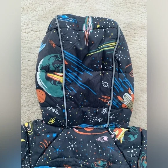 Hanna Andersson Size 70, 6-12 Months, Outer Space Explorer Snowsuit Bunting